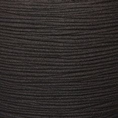 Petromila vidaXL Capi Kvetináč Nature Rib čierny 30x30 cm štvorcový KBLR902