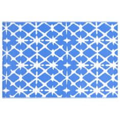 Petromila vidaXL Vonkajší koberec modro-biely 190x290 cm PP