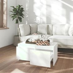 Petromila vidaXL Konferenčný stolík biely 90x50x41,5 cm drevotrieska