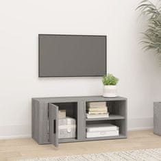 shumee TV skrinka sivý dub sonoma 80x31,5x36 cm spracované drevo