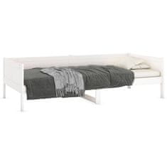 Vidaxl Denná posteľ biela borovicový masív 80x200 cm