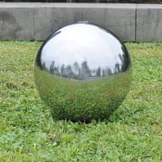 Vidaxl Záhradná fontána v tvare gule s LED, nehrdzavejúca oceľ 40 cm