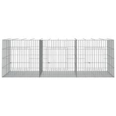 Petromila vidaXL 3-panelová klietka pre králiky 163x79x54 cm pozinkované železo