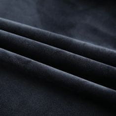 Petromila vidaXL Zatemňovací záves s háčikmi, zamat, čierny 290x245 cm