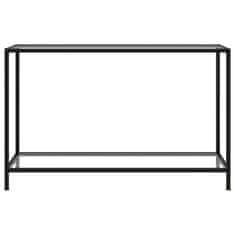 Vidaxl Konzolový stolík, priehľadný 120x35x75 cm, tvrdené sklo