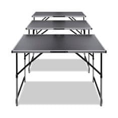 Vidaxl Tapetovací stôl 3 ks, skladací, nastaviteľná výška