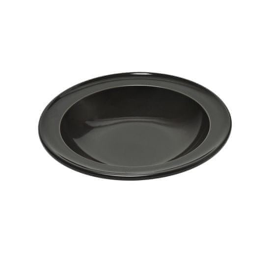 Emile Henry Polievkový tanier 22 cm, čierny, Emile Henry