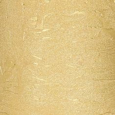 Homla RUSTIC sviečka zlatá 7x11 cm