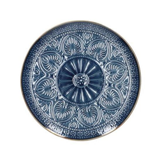 Homla INDIE dezertný tanier tmavomodrý 21 cm