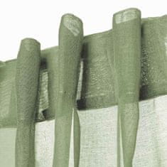Homla ADI záves s bambuľkami pistáciový 140x250 cm