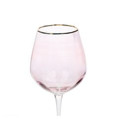 Homla FELICE pohár na víno ružový 0,58l