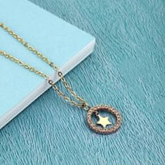 La Petite Story Krásny pozlátený náhrdelník s hviezdou Friendship LPS10ARR07