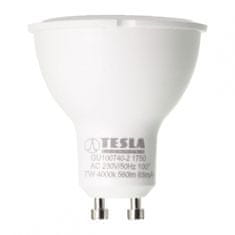 TESLA LED žiarovka LED žárovka/ GU10/ 7W/ 230V/ 560lm/ 4000K/ denní bílá