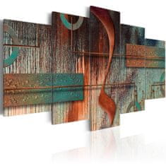 Artgeist Obraz - Abstraktné melódie 100x50 obraz na plátne s dreveným rámom