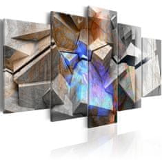 Artgeist Obraz - Abstraktné kocky 100x50 obraz na plátne s dreveným rámom
