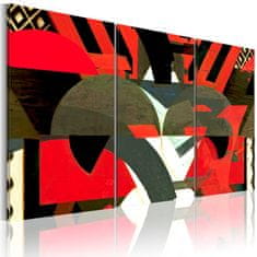 Artgeist Obraz - Abstraktné tvary 90x60 obraz na plátne s dreveným rámom