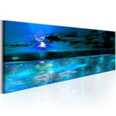 Artgeist Obraz - Zafírový oceán 135x45 obraz na plátne s dreveným rámom
