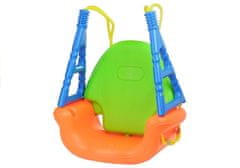 Lean-toys Pohodlná hojdačka Teddy Bear Swing 3v1 s nastaviteľným vedrom 6 m +