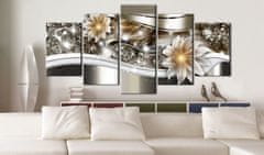 Artgeist Obraz - Abstraktné umenie - luminiscencia 200x100 obraz na plátne s dreveným rámom