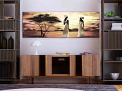 Artgeist Obraz - Africká bohyňa 120x40 obraz na plátne s dreveným rámom