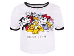 Disney Bielo-čierne dámske pruhované pyžamo Mickey Mouse DISNEY S