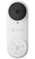 EZVIZ múdra sada DB2 3K (5MP)/ Wi-Fi/ videotelefón/ bezdrôtový zvonček/ rozlíšenie 2544x1888/ IP65/ biely