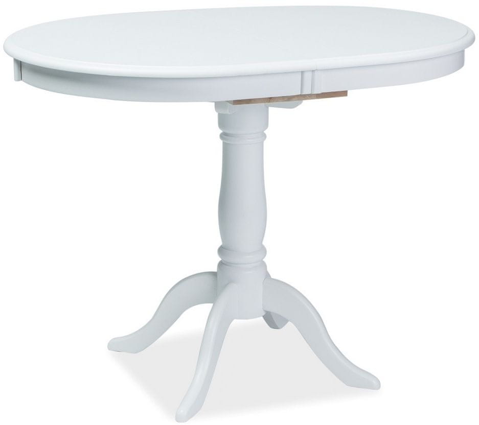 CASARREDO Jedálenský stôl DELLO rozkladacia biely