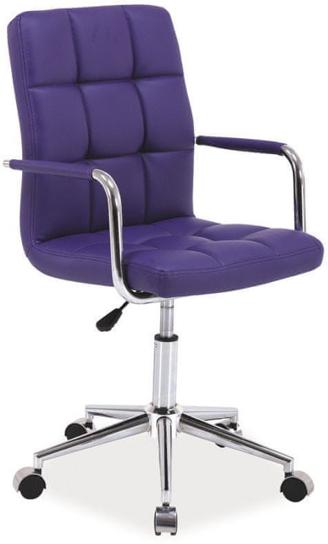 CASARREDO Kancelárska stolička ELZA fialová ekokoža