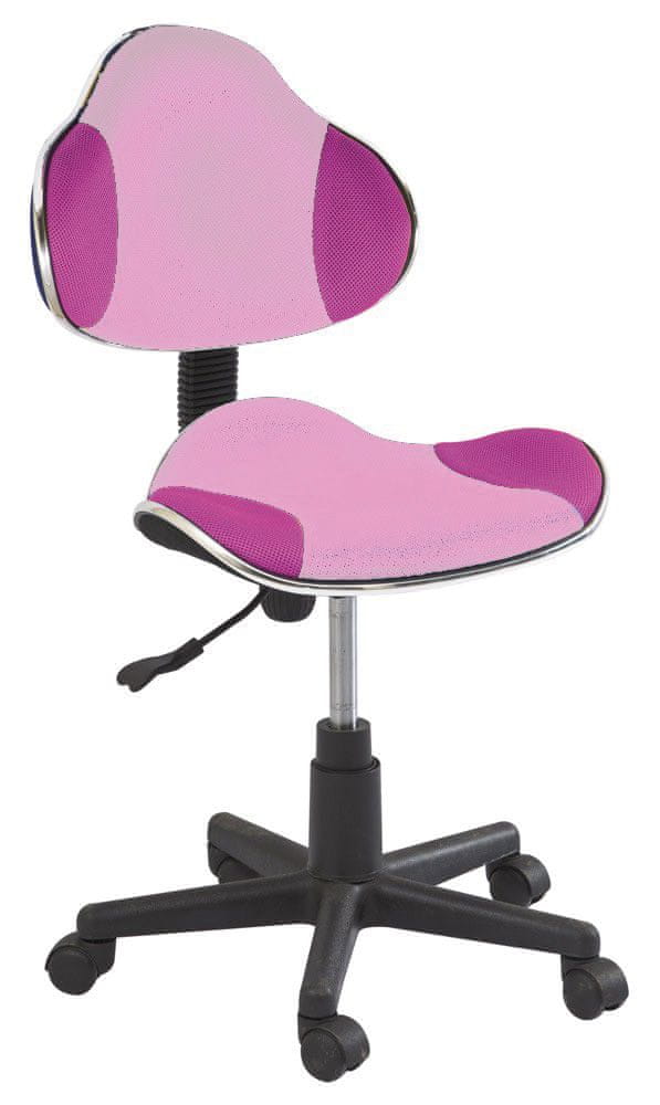 CASARREDO Kancelárska stolička Q-G2 ružová
