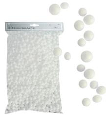 Polystyrénové korálky 15g - biele 2 mm
