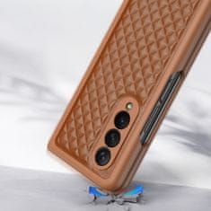 Dux Ducis Venice kryt na Samsung Galaxy Z Fold 4, hnedý