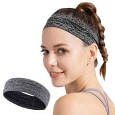 MG Running Headband športová čelenka, sivá