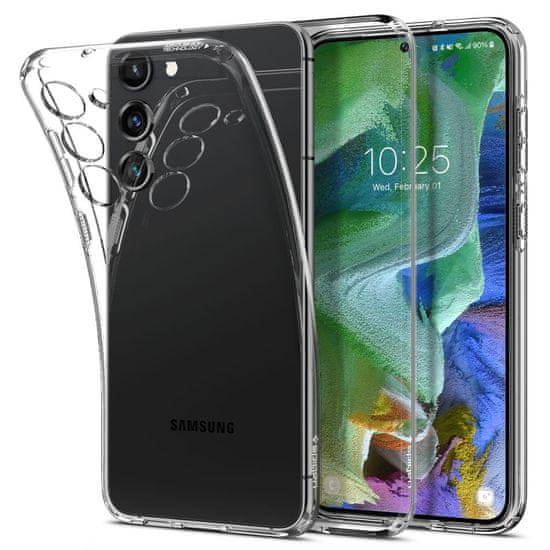 Spigen Liquid Crystal kryt na Samsung Galaxy S23 Plus, šedý/priesvitný