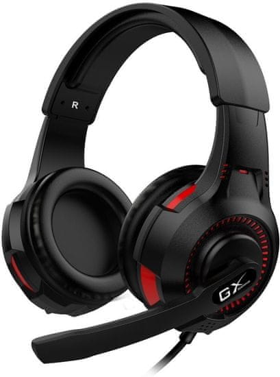 Genius GX Gaming HS-G600V (31710015400), čierna/červená