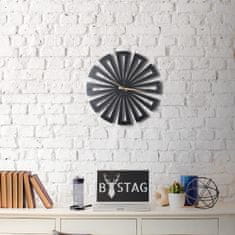 Wallity Dekoratívne nástenné hodiny Symmetre 50 cm čierne