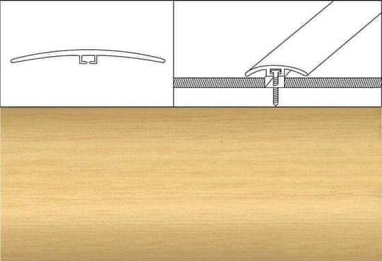 Effector Prechodové lišty A64 - NARÁŽACIE šírka 4 x výška 0,5 x dĺžka 93 cm - javor