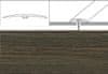 Prechodové lišty A64 - NARÁŽACIE šírka 4 x výška 0,5 x dĺžka 93 cm - wenge kongo
