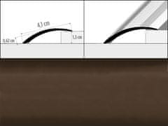 Prechodové lišty A48 - SAMOLEPIACE šírka 4,1 x výška 0,62 x dĺžka 100 cm - bronz