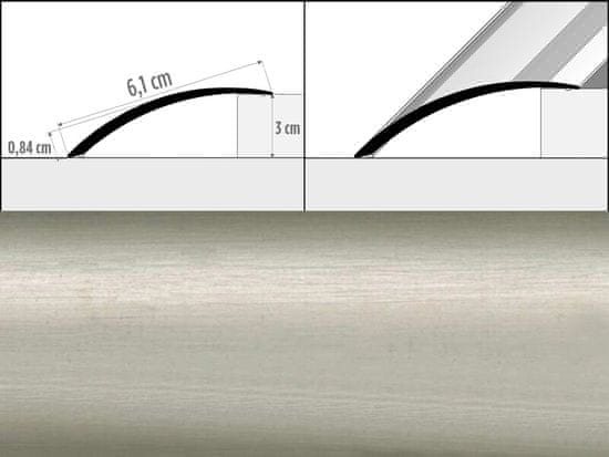 Effector Prechodové lišty A49 - SAMOLEPIACE šírka 6,1 x výška 0,82 x dĺžka 200 cm - buk