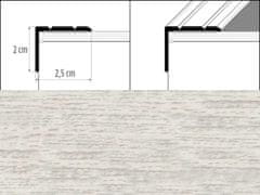 Effector Prechodové lišty A36 - SCHODOVÉ šírka 2,5 x výška 2 x dĺžka 90 cm - dub wanilia