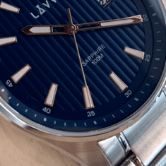 LAVVU Pánske hodinky so zafírovým sklom NORDKAPP Blue