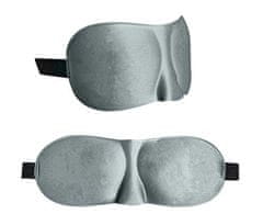 Iso Trade Cestovná sada 3D maska na spanie šedá ISO