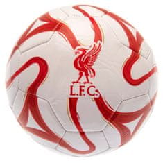 FAN SHOP SLOVAKIA Futbalová Lopta Liverpool FC, Veľkosť 5, Biela a Červená, Kvalitné PVC