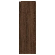 Vidaxl Zrkadlová skrinka hnedý dub 62,5x20,5x64 cm spracované drevo