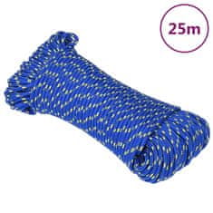 Vidaxl Lodné lano modré 5 mm 25 m polypropylén
