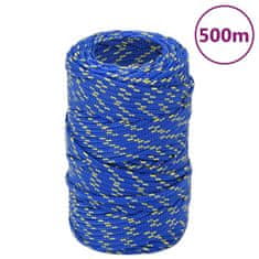 Vidaxl Lodné lano modré 2 mm 500 m polypropylén