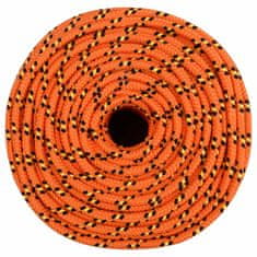 Vidaxl Lodné lano oranžové 10 mm 25 m polypropylén