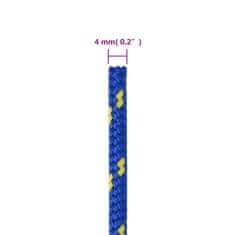 Vidaxl Lodné lano modré 4 mm 50 m polypropylén