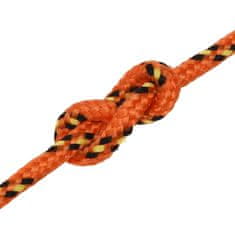 Vidaxl Lodné lano oranžové 5 mm 500 m polypropylén