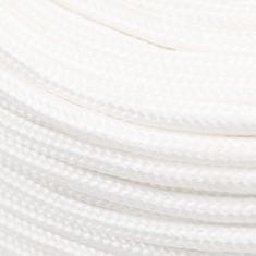 Vidaxl Lodné lano biele 6 mm 25 m polypropylén